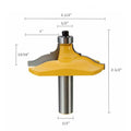 Round Angle Lock Miter Router Bit Wood Cutter 1/2inch Shank 12.7mm Diameter