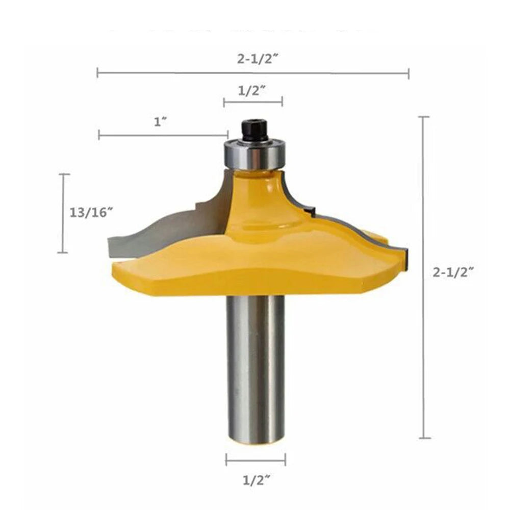 Round Angle Lock Miter Router Bit Wood Cutter 1/2inch Shank 12.7mm Diameter