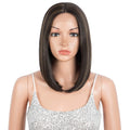 Synthetic Lace Wig Straight Short Bob Ombre Color Middle Part Lace Wigs Heat Resistant for Black Women Synthetic Human Hair Wigs