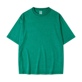 Oversized Dropped Shoulder O-Neck Men's Casual Tee Shirts Formal Eco-Friendly Heavy Weight T Shirts with Printed Design