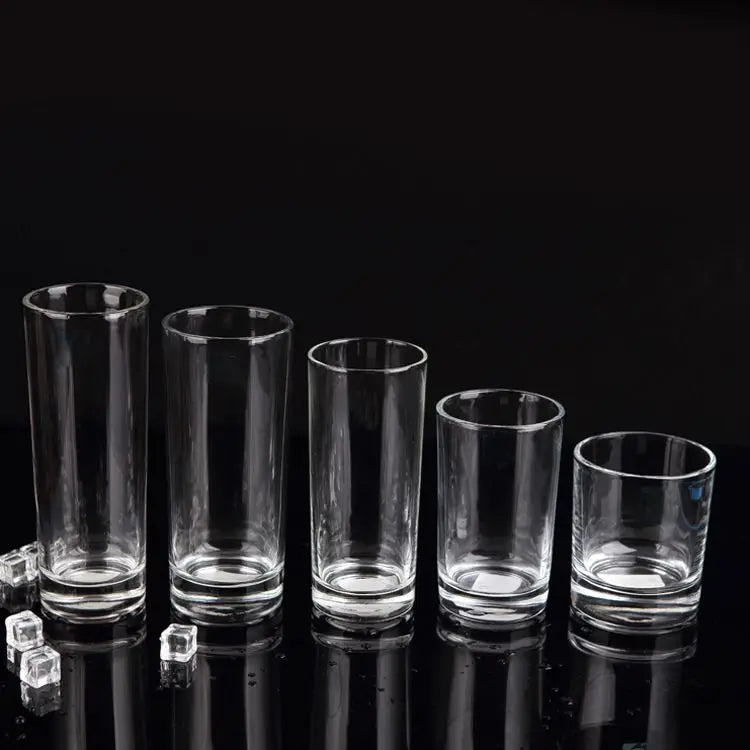 Wholesale Fancy High White 16oz 200ml Modern Drinking Glass Tumblers for Juice Coffee Mineral Water-Dishwasher Microwave Safe