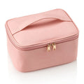 Relavel Portable Cosmetic Bag Travel Makeup Organizer case Make up Bag Large Makeup Bag for Women with Cosmetics Toiletries