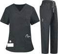 Customized Women's Scrubs Set Stretch Ultra Soft Top and Pants Premium Hospital Uniform