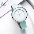 Factory Sale SHENGKE Brand for Series Alloy Case 38mm Dial Glass Leather Strap Girls Quartz Watch Japan Import K0084L MegaBDM