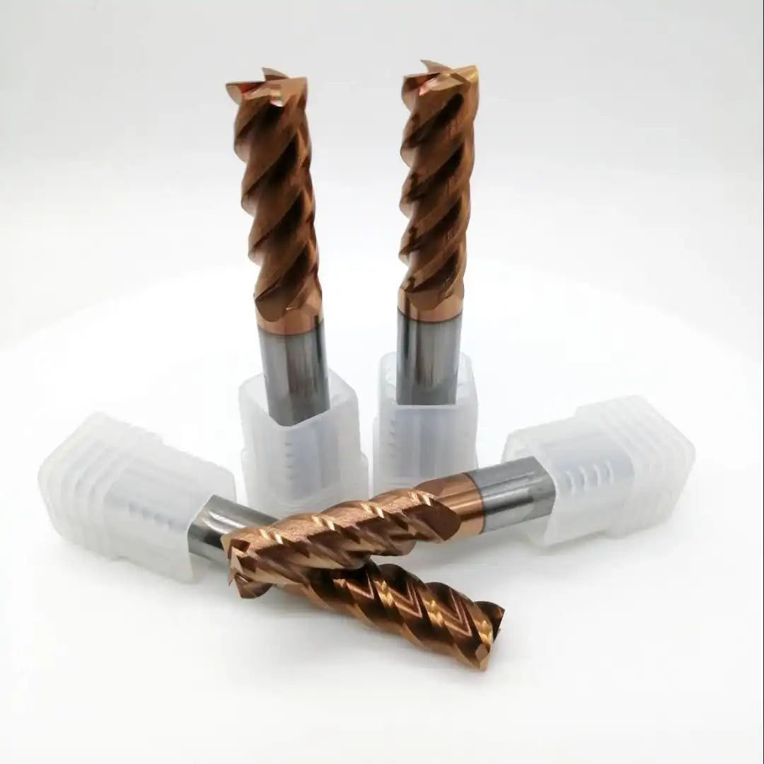 Long Flute Carbide End Mills 4 Flutes Flattened Endmill for Cutting All Kinds of Materials