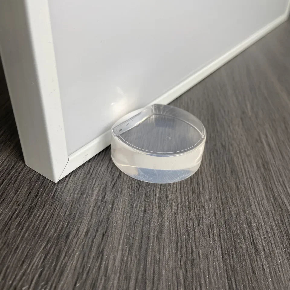 Transparent Door Stopper Silicone Acrylic Floor Wedge Door Rubber Bumper Stoppers