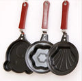 Mini 12CM Cute Cartoon Kitchen Accessories Iron Casting Breakfast Frying Pan Accessory for Morning Meals
