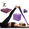 BSCI Factory Premium Quality Custom logo Yoga Mat Set With Yoga Block and Yoga Strap and Mat Sling All in a Box