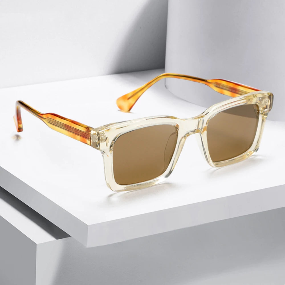 Vintage square Black Frame New Sunglasses Arrivals 2024 Polarized Sunglasses Men High Quality Driving Shades Glasses