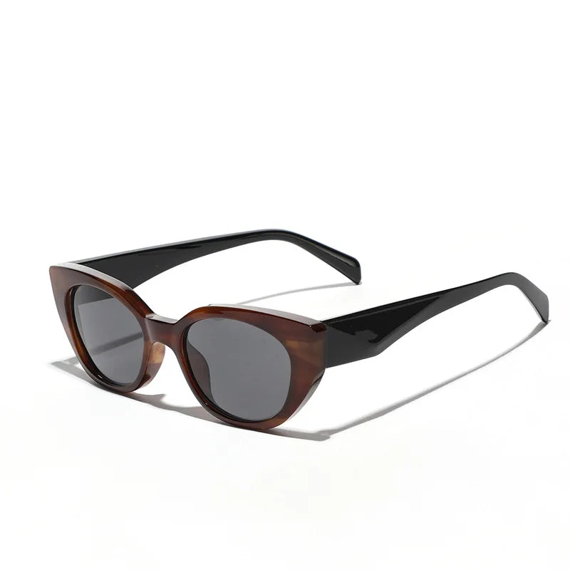 Vintage Little Red Riding Hood Style Cat's Eye Sunglasses South Korea Fashion Brand UV400 Cross-Border Street PC for Men Women