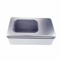 Luxury 180*110*55mm Clear Glasses Box Tinplate Packaging for Cake Coffee Tea Soap Jewelry Gifts for Food Candy Chocolate