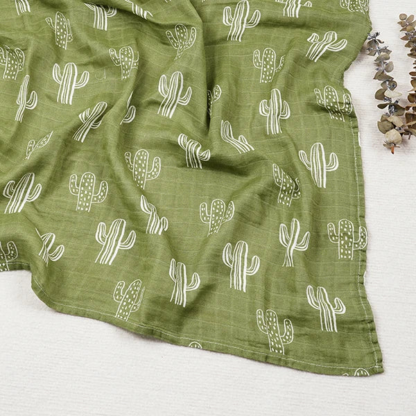 Kangobaby 100% Cotton/70% Bamboo 30%Cotton Soft Muslin Baby Swaddle Blankets Newborn Receiving Blankets