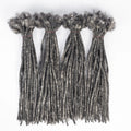 New Design 100% Human Hair Salt & Pepper Crochet Dreadlock Extensions for Black Women