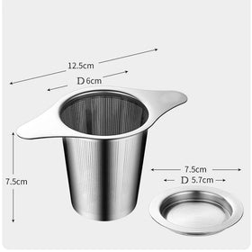 Stainless Steel 304 Food Grade Tea Strainer Loose-leaf Tea Infuser Filter Diffuser