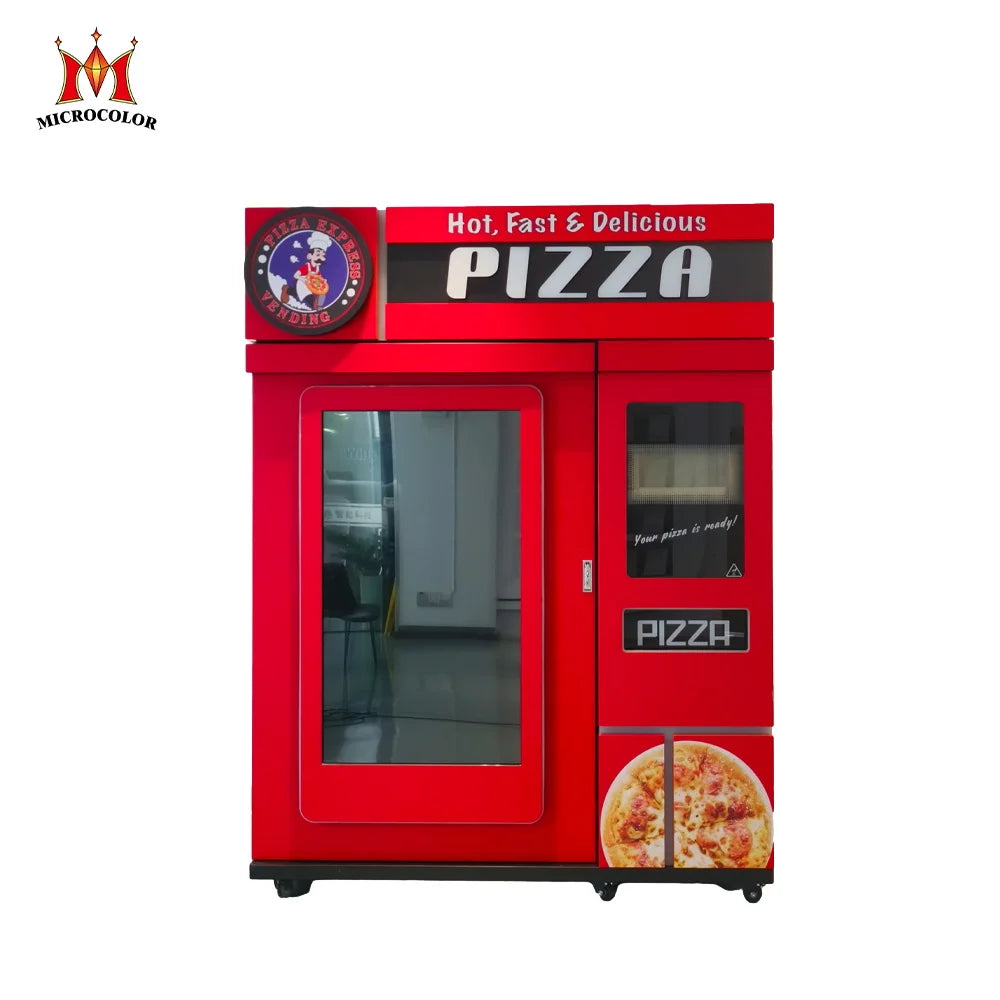 Fully Automatic Pizza Vending Machine with SDK Stainless Steel 72 Pcs Capacity Cloud-Based Management