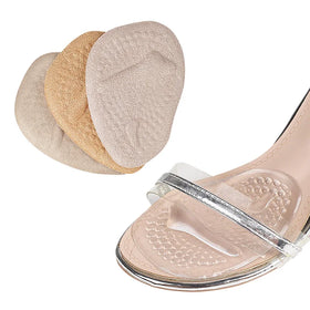 All-Day Pain Relief Sports & Comfort Insoles Reusable GEL Ball Foot Cushion Pad Suede Metatarsal Shoe Insert