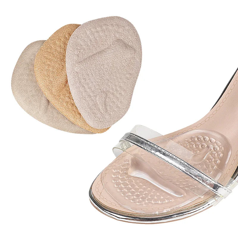 All-Day Pain Relief Sports & Comfort Insoles Reusable GEL Ball Foot Cushion Pad Suede Metatarsal Shoe Insert
