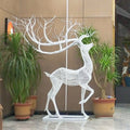 Yard Garden Hot Sale Customized Mesh Wire Frame with Led Lights Art Animal Wire Sculpture