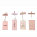 Hangtags With Elastic String Recycled Clothing Bullet Head rainbow Transfer Garment Paint Name Tags Templates Clothes hang Tag