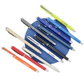 Wholesale Custom Logo 1.0mm Metal Ballpoint Pens Set Black Gold Red Silver Body Colors Promotional Use Goodstar Ly7292-b