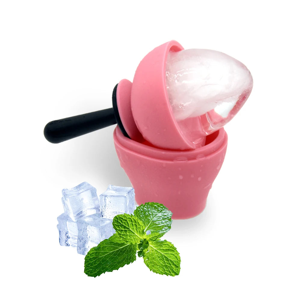 New Facial Beauty Ice Roller Skin Care Tools BPA Free Ice Roller for Face and Eye Silicone Face Ice Mold