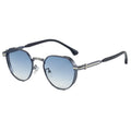 2025  Retro Luxury Sunglasses Unisex Polygon Metal Frame UV400 Gradient Policymould Custom Logo