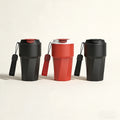 14oz 420ml Rhombic Shape Coffee Mug Double Wall Insulated Tumbler Thermal Stainless Steel Coffee Cup Portable BPA Free