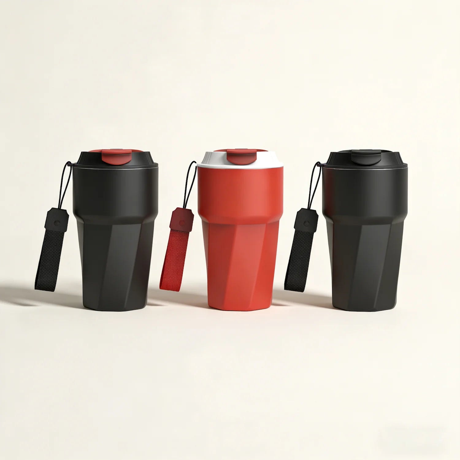 14oz 420ml Rhombic Shape Coffee Mug Double Wall Insulated Tumbler Thermal Stainless Steel Coffee Cup Portable BPA Free