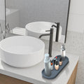 Factory Outlet New Silicone Soap Tray Kitchen Sink Toilet Shatterproof Simulation Marble Ellipse Bathroom Vanity Tray