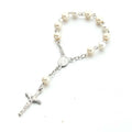 Fashion Religious Italian Pearl Custom Rosary Catholic  Antique Muslim Unborn Babies Jewelry Mini Rosary in Box