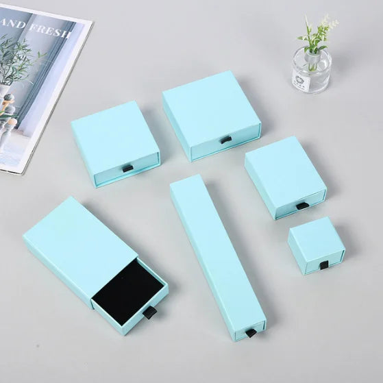 Wholesale Paper Drawer Box Custom logo Luxury Necklace Box Set Packaging Jewelry Packaging Box