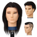 Hot Sale Beauty Academy 100% Real Human 100% Real Mannequin Hair Male Training Head Without Beard
