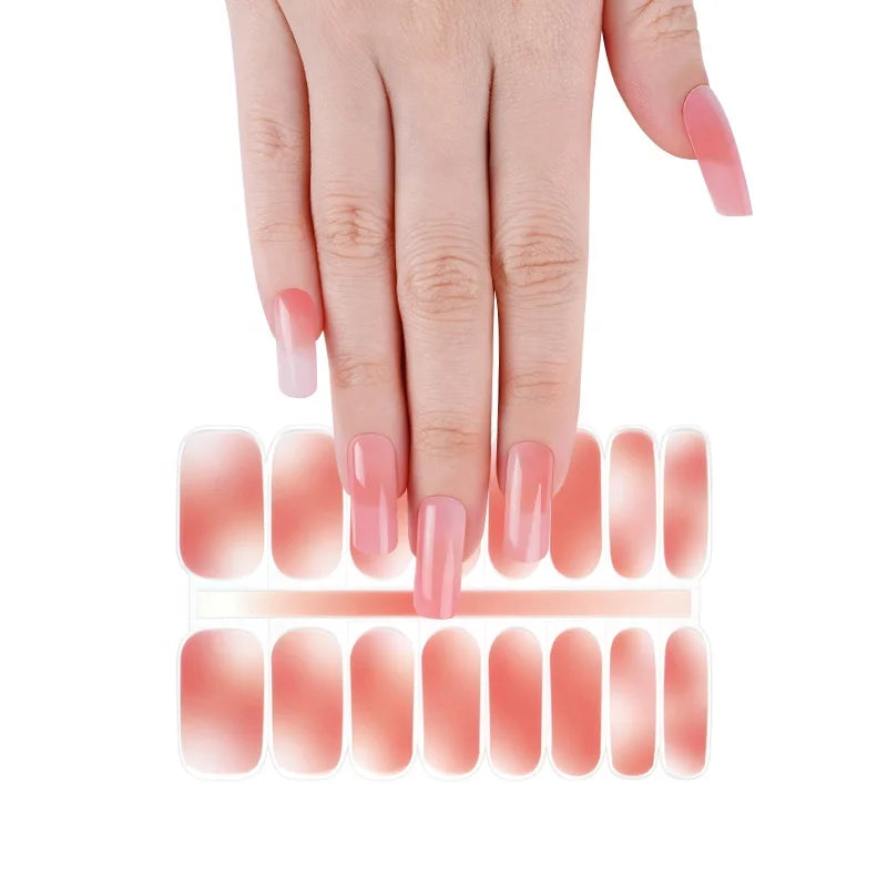 Uv Gel Top Seller Wholesale Nail Art Wraps Full Cover Water Transfer Nail Sticker & rainbow Color Nail Art