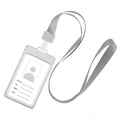 Wholesale Name Badge Holder Cover Identity Aluminum Alloy Metal Id Card Holder With Lanyard
