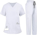 Uniforms Surgical Women's Scrubs Set Stretch Ultra Soft Top and Pants Premium Hospital Uniform