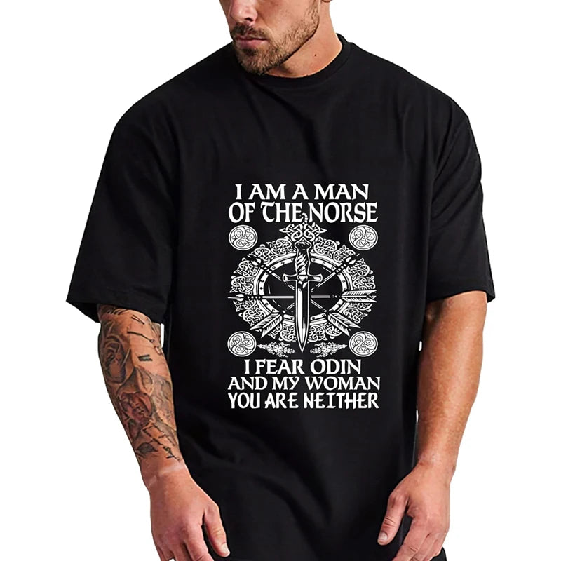 Custom 100% Cotton Plus Size Men's T-Shirt Heavyweight Loose Dropped Shoulder Short Sleeve O-Neck Personalized Graphic Print