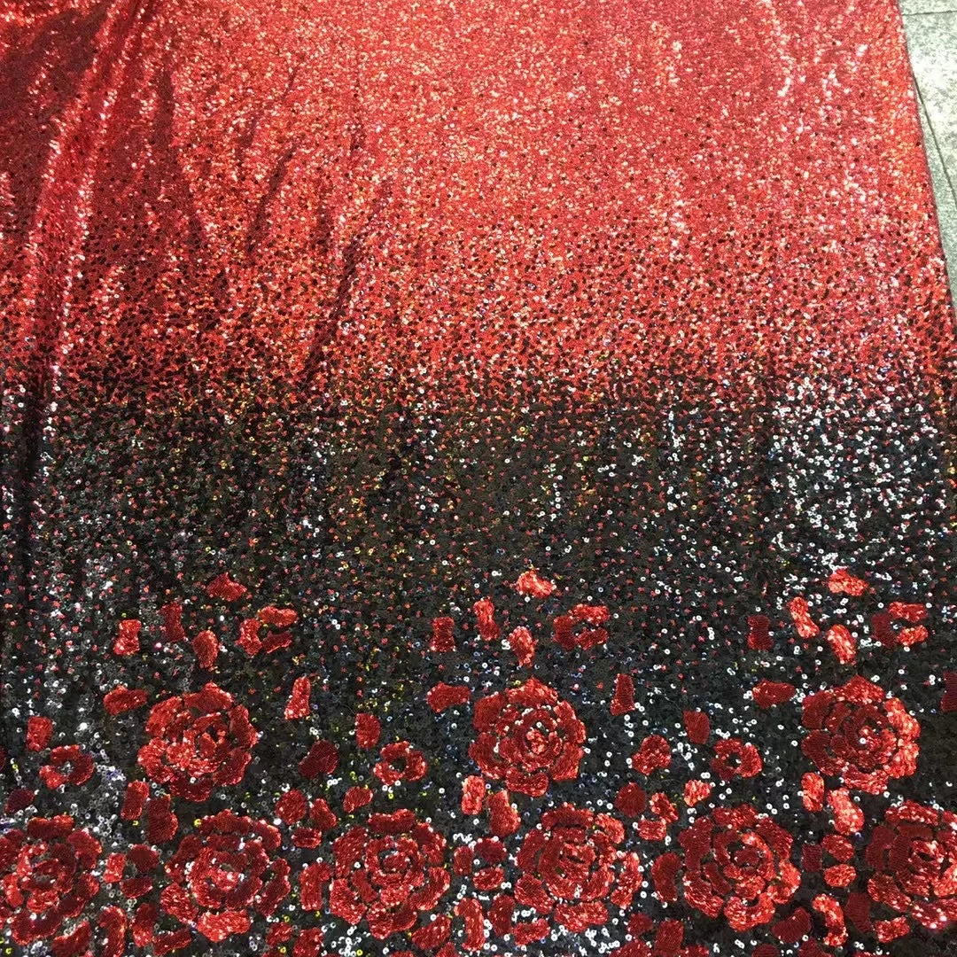 Luxury Sequins Embroidery African Traditional Bridal French Sequins Lace Fabric