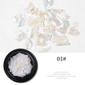 Different Shape Hot Sale Natural Shell Nail Art Sticker Patch DIY  Beautiful Decals Nail Decoration