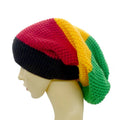 Wholesale Jumbo Rasta Hat Jamaican Reggae Slouchy Dreadlocks Beanie Hats Striped Common Travel OEM Factory RTS Cheap Beanie Y2K