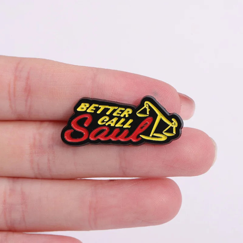 Creative Lawyer-Themed TV Metal Brooch Pin for Adding Style to Clothing and Accessories