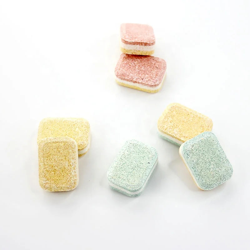 Eco-Friendly Dishwasher Cleaning Tablets: Powerful Dish Cleaning with Plant-Base  Biodegradable Formula