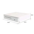 RJ45 Five Grid Cash Notes Slots and 8 Coin Trays Metal and ABS Plastic Cash Drawer with SDK Function for Checkout Counters