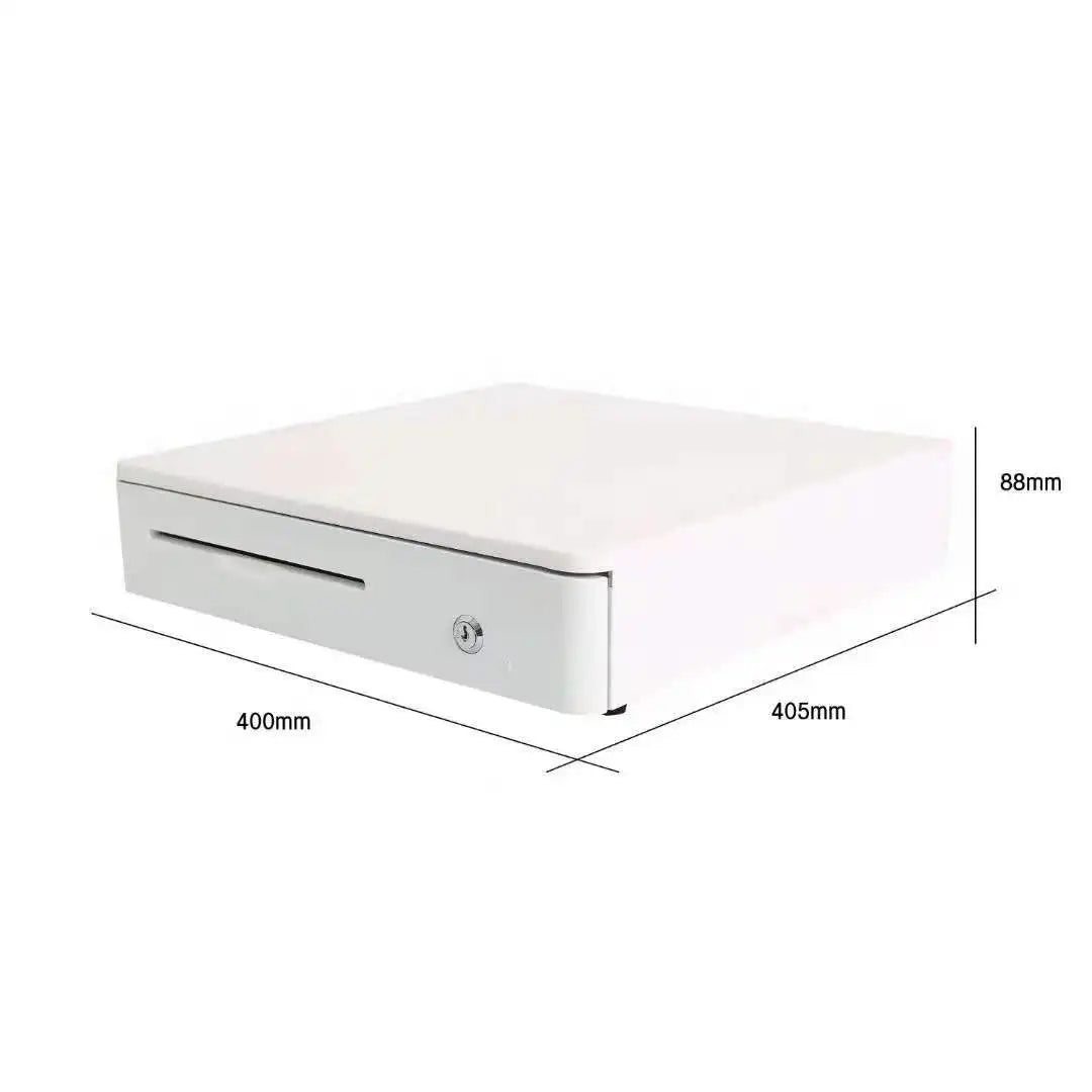 RJ45 Five Grid Cash Notes Slots and 8 Coin Trays Metal and ABS Plastic Cash Drawer with SDK Function for Checkout Counters