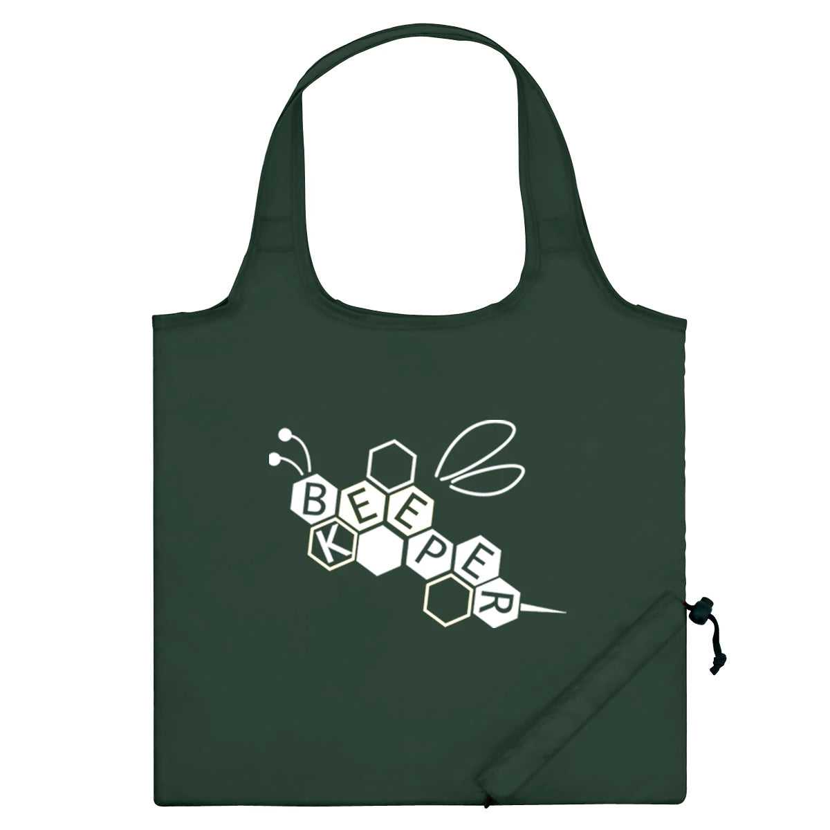 Custom Eco-Friendly Recycled Nylon Foldable Grocery Tote Reusable Folding Polyester Shopping Bag with Long Handle Dot Pattern