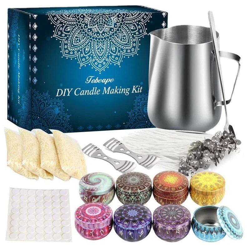 Hot Sale DIY Scented Candle Making Kits Bee Wax with Cotton Wick Candles Making Gift Set for Adults Kids Festival Gifts