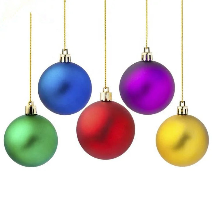 6cm Diameter Electroplate Christmas Balls Festival Decoration Christmas Hanging Balls 6 a Group Christmas Tree Ball Ornaments MegaBDM