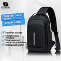 Men's Trendy Brand Multi-Functional Crossbody Bag Casual Street Style Sports Cycling Small Single Shoulder Backpack Daily Use