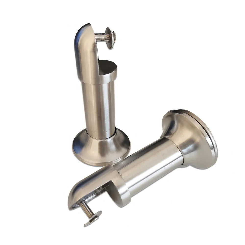 Heavy Duty Toilet Hardware Accessories 304SS Stainless Steel Toilet Cubicle Partition Supporting Legs for 25mm Phenolic Panel