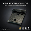 Easy Installation Snap Fastener Rail Bracket Aluminum Din Rail Mounting Clip with Snap Hook for Quick Fixing