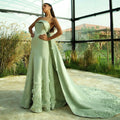Jancember LSZ449 Beautiful Mint Green Boat Neck Party Formal Gowns With Shawl